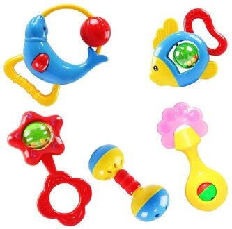 Christmas 5 pcs animal bells mooie rammelaar ontwikkeling speelgoed voor kinderen baby