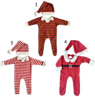 Christmas Clothes Newborn Baby Photography Props Accessories Children Boys Girls Photo Shooting Costume Suit