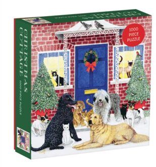 Christmas Cottage Square Boxed 1000 Piece Puzzle