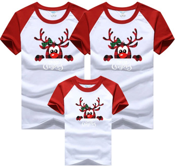 Christmas Deer Family Matching Outfits Father Son Mommy Daughter Clothes New Family Outfits Clothing Shirt Mommy and Me Clothes
