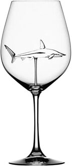 Christmas Europese Crystal Glas Cup Shark Rode Wijn Glas Wijn Fles Glas Hoge Hak Shark Rode Wijn Cup Voor wedding Party