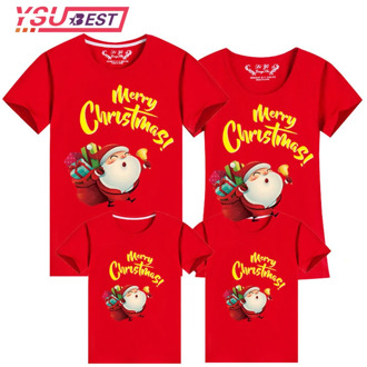 Christmas Family Clothing 2020 Santa Claus Style Kid shirts Mommy and Me Clothes Mother Daughter Father Family Matching Outfits
