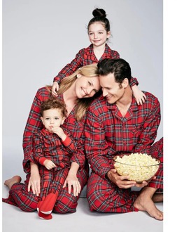 Christmas Family Pajamas Set Adult Kids Women Sleepwear Nightwear Long Sleeve Home Wear Printed Red Plaid new year Christmas Pjs