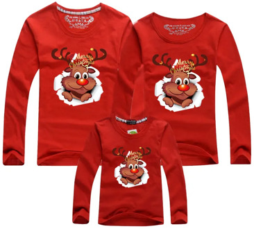 Christmas Family T-shirt Adult Kids T-shirt Father Mother Son Daughter Clothes Family Matching Outfits Family Look