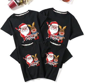 Christmas Family T-shirt Family Matching Outfits Women Men Baby T-shirt Girls Boy Mom Dad T-shirt Adult Kids Clothes