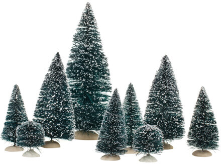 Christmas gifts kerstbomen, 9 stuks