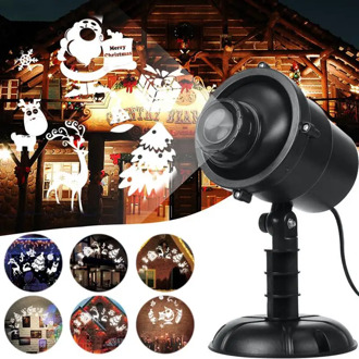 Christmas LED Moving Projector Light Xmas Party Outdoor Landscape Lamp RF Protector Lamp With Remote Control