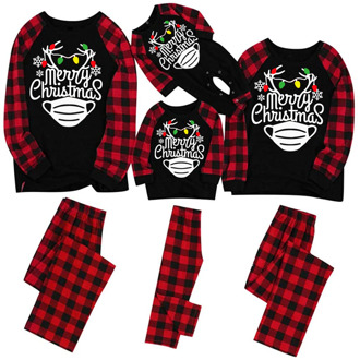Christmas Man Daddy Print Blouse Tops And Pants Xmas Family Matching Clothes Pajamas Xmas Family Sleepwear Pj's Set Top+pants
