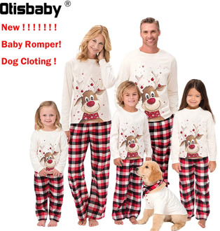 Christmas Matching Family Outfits Mother Father Daugther Son Pajamas Baby Romper New Year Pajama Sets Boys Girls Audlt Sleepwear