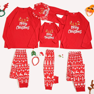 christmas pjamas family Merry Christmas Cartoon Pajamas Plaid Family Matching Sleepwear Pants Set pijamas familiares navidad Q4