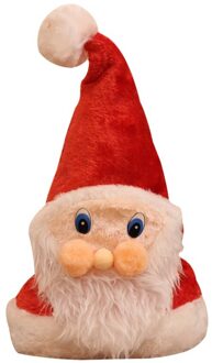 Christmas Santa Hoed 3D Kerstman Niet-geweven Sneeuwpop Hoed Party Hoed Festival Kostuum Accessoires Voor Volwassenen En kids