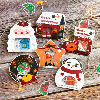 Christmas series Decorative Washi Stickers Scrapbooking Stick Label Diary Stationery Album Snowman Elk Stickers