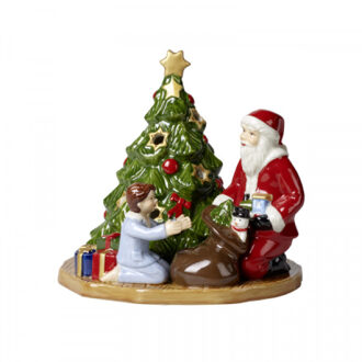 Christmas Toy's waxinelichthouder 15 cm Groen - n/a