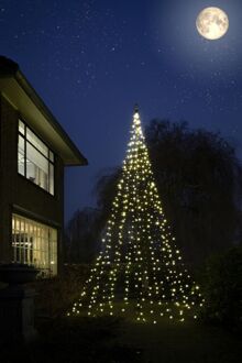 Christmas United vlaggenmast kerstboom 600cm - 720 LED Zwart