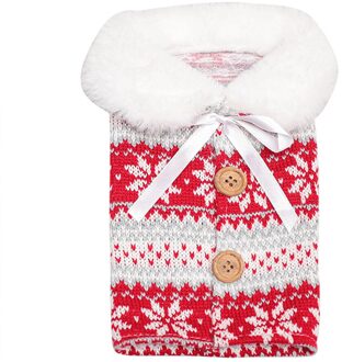 Christmas Wine Bottle Covers Creativity Lattice Santa Claus Bottle Bag Christmas Party Home Hotel Table Decoration