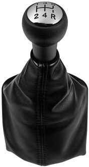 Chrome Auto Styling Pookknop Met Leather Gaiter Boot Cover Case Kraag Voor Peugeot 307 207 406 Citroen C3 c4 C5 uitrusting shift