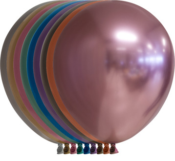 Chrome Ballonnen Mix Kleuren 30cm (10st) Multikleur - Print