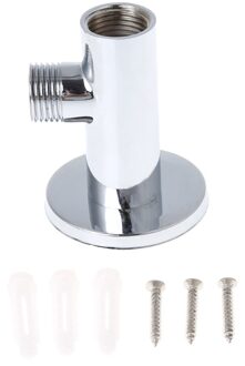 Chrome Douche Arm Flens Houder Messing Slang Connector Muur Zuignap Wall Mount