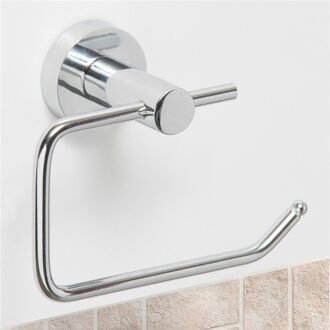 Chrome Gepolijst Roestvrij Staal Badkamer Wc Roll WC Papier Houder Haak Wandmontage Tissue Handdoek Plank Rack