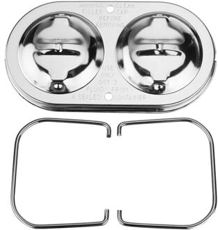 Chrome Hoofdremcilinder Cover Dual Bail Remmen Voor Chevy Sbc Bbc 350 454