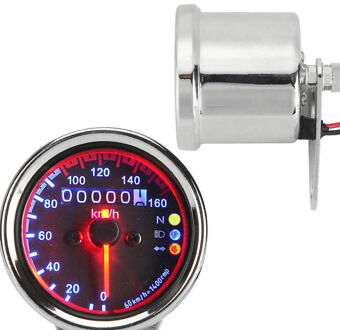 Chrome LED Achtergrondverlichting Signaal Motorcycle Kilometerstand KMH Snelheidsmeter Gauge voor Harley Dyna Softail Sportster Touring XL 883 1200