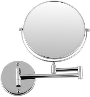 Chrome Ronde 8 "Muur Spiegel Ijdelheid Cosmetische Spiegel Dubbelzijdige 7X Vergrootglas Spiegels Badkamer Make 360 Hoek Draaibare spiegels