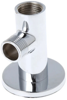 Chrome Shower Arm Flange Holder Brass Hose Connector Wall Suction Cup Wall Mount 964E