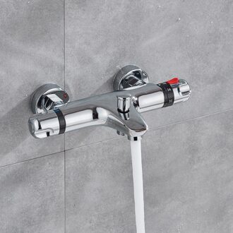 Chrome Thermostatische Badkamer Douche Kranen Bad Mengkraan Warm En Koud Water Mengkraan Kraan Vervangen Douche Valve TypeD