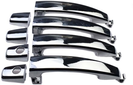 Chrome Voor Achter Links Rechts Outer Buiten Buitenkant Deurklink 96468266 96468306 Voor Chevrolet Captiva Sport Aveo Saturn Vue 4 Sides 2 holes