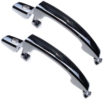 Chrome Voor Achter Links Rechts Outer Buiten Buitenkant Deurklink 96468266 96468306 Voor Chevrolet Captiva Sport Aveo Saturn Vue voorkant paar- 2 holes