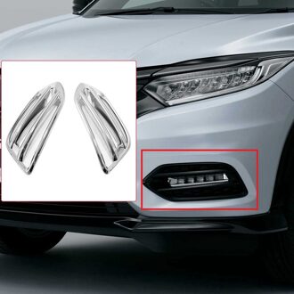 Chrome Voorbumper Mistlamp Lamp Cover Grille Trim Voor Honda HR-V Hrv Vezel Auto Styling