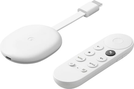 Chromecast 4K met Google TV TV accessoire Wit