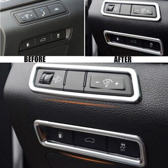Chroom Interieur Center Console Schakelaar Panel Bezel Cover Sierlijst Versiert Voor Hyundai Sonata Lf