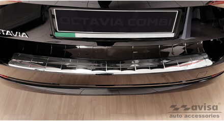 Chroom RVS Achterbumperprotector passend voor Skoda Octavia...