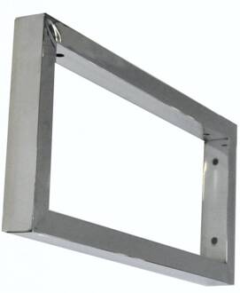 Chroom Vierkante Supportbeugel 46X22 Aqua Splash