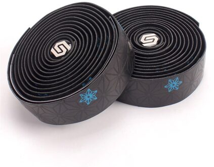 Chrysant Fietsstuur Tape Fietsen Handle Bar Grip Wrap Anti-Slip Riem Kleur Handvat Riem Slijtvaste blauw