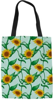 Chrysant Thema Herbruikbare Vrouwen Boodschappentas Boodschappentas Meisjes Mode Vrije Tijd Handtas 2