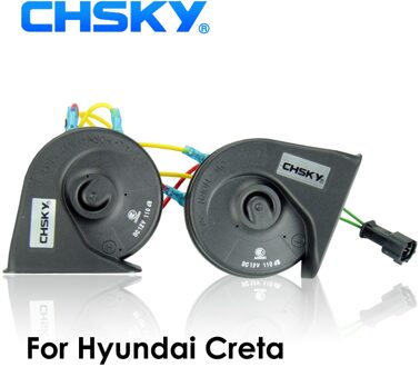 Chsky Auto Hoorn Slak Soort Hoorn Voor Hyundai Creta 12V Loudness 110-129db Auto Hoorn Lange Levensduur hoge Lage Claxon 2018Now