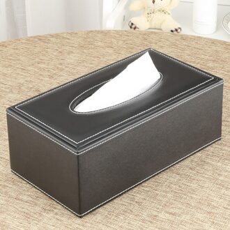 Chuban Huishoudelijke Tissue Dozen Auto Leer Kartonnen Restaurant Servet Doos Creatieve Thuis Pu Tissue Doos Tissue Box C249 A001