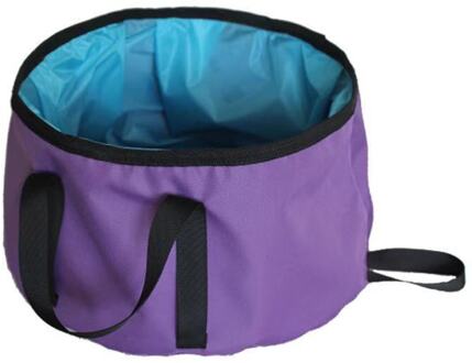 Chuban Multifunctionele Ultralichte Opvouwbare Water Wastafel Opvouwbare Emmer Draagbare Reizen Wastafel Voet Bekken Vouwen Bassin N133 Paars