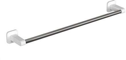 Chuban Roestvrij Staal Handdoek Bar Ruimte Wandmontage Enkele Washroom Handdoekenrek Opknoping Houder Accessoires Badkamer A14 wit