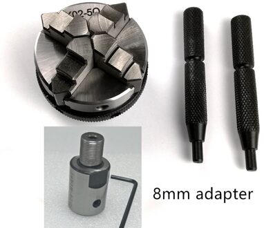 Chuck Drijfstang M14 * 1 Adapter Pak Voor K02-50 Chuck Mini Draaibank Chuck 8Mm-19Mm Adapter bench Onderdelen Machine Diy Hout K02 50-8mm rod