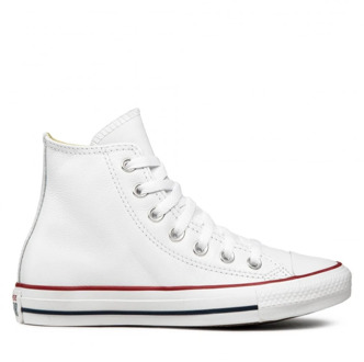 Chuck Taylor All Star Hi Leather 132169C, Mannen, Wit, Sneakers maat: 35 EU