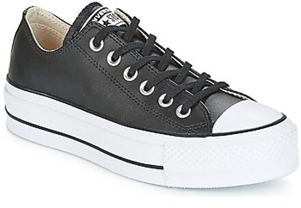 Chuck Taylor All Star Lift Ox Lage sneakers - Leren Sneaker - Dames - Zwart - Maat 40