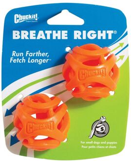 Chuckit breathe right fetch bal oranje 5 cm 2 st