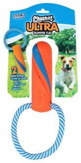 Chuckit Ultra bumber - Apporteren - Hondenspeelgoed - Oranje/Blauw - Medium - 44,5 cm