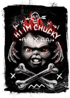 Chucky Hi I'm Chucky Dames T-shirt - Wit - XS