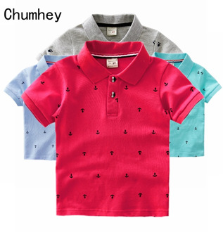 Chumhey 1-6T High Quality Summer Cotton Baby Shirts Cartoon boat kids Short Sleeve Clothes Bebe Boys Tops Toddlers Clothing