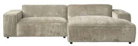 Chunky Chaise Longue Rechts - Champagne - Rib Beige