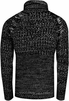 Chunky coltrui aan de zijkant - maat 2XL Zwart